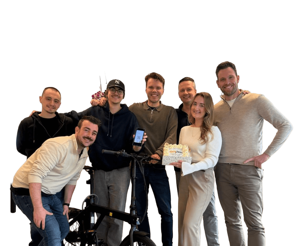 Het team van OnMe op kantoor in Eindhoven